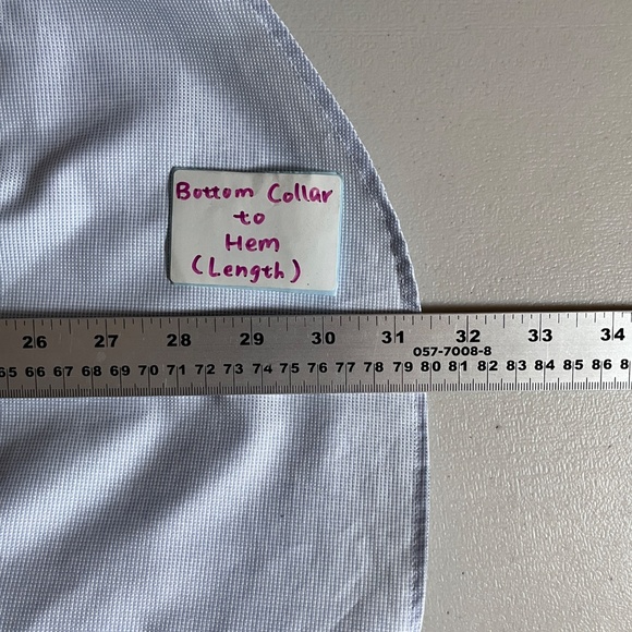 Suitsupply Egyptian Cotton Slim Button Up Dress Shirt - Men's Size 40 - Blue - Picture 9 of 10